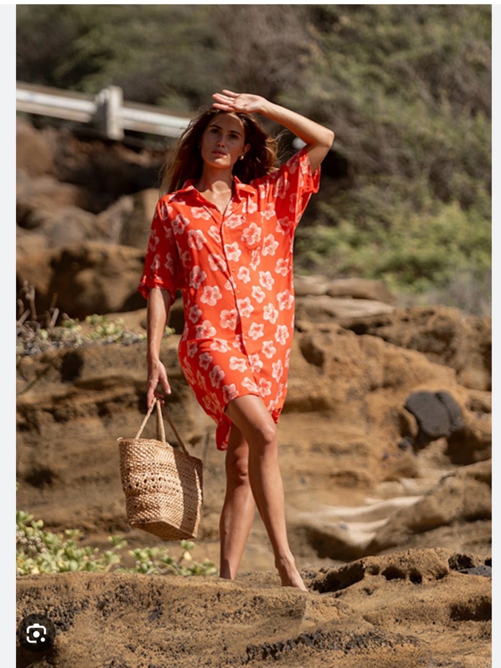 MAI Dylan Dress in Strawberry Hibiscus